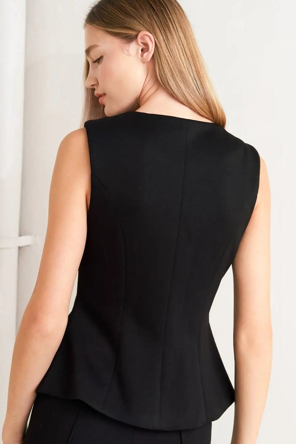 GLOSSY GLAM WOVEN VEST - VEST