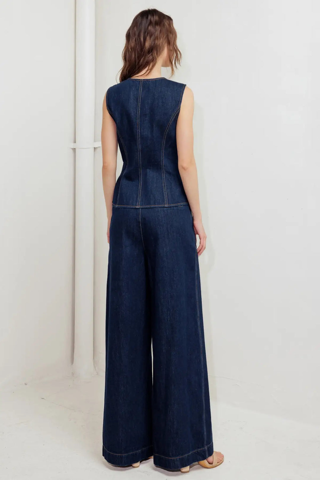 INDIGO ICON DENIM VEST - VEST