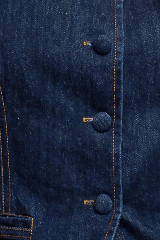 INDIGO ICON DENIM VEST - VEST