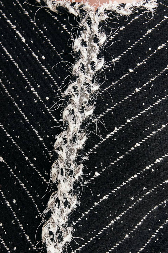 NOIR LINEAR SWEATER KNIT JACKET - MELISSA JEAN