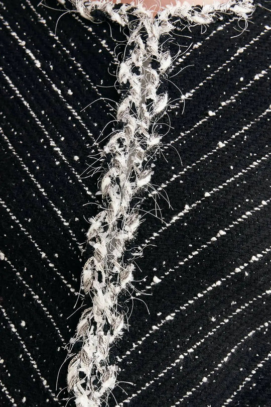 NOIR LINEAR SWEATER KNIT JACKET - JACKETS