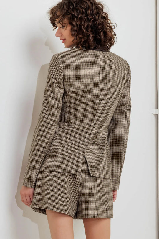 PREPPY EDGE WOVEN JACKET - TOPS