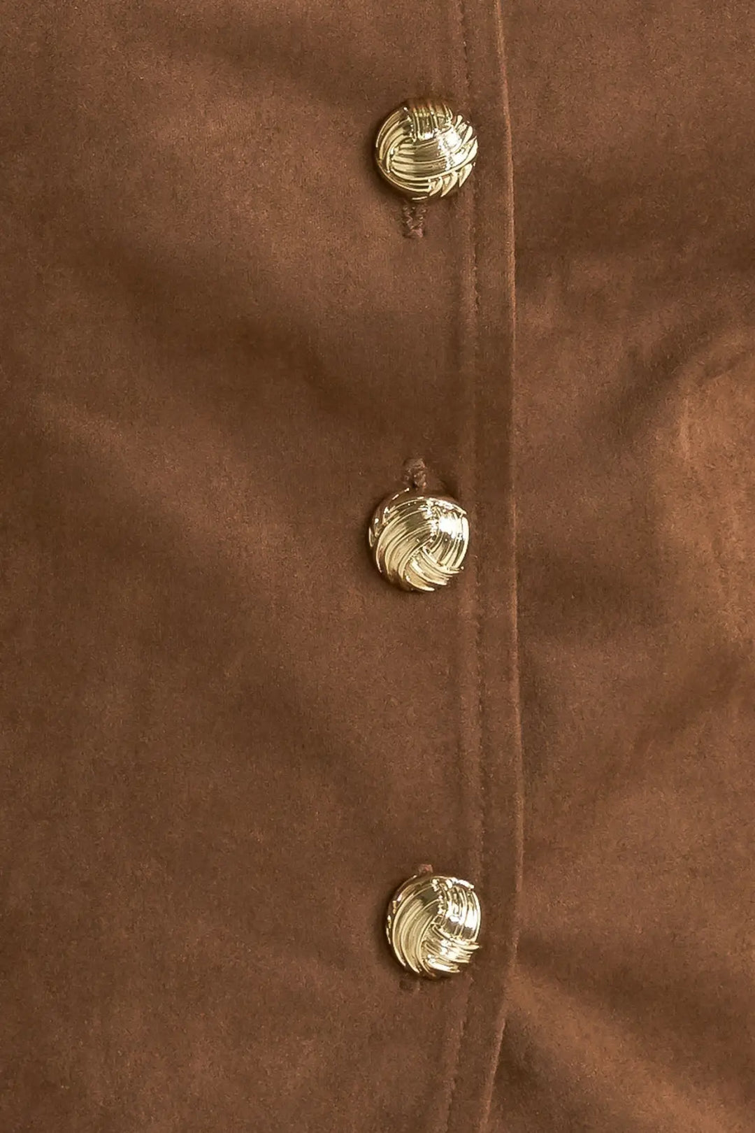 BROWN SUGAR FAUX SUEDE VEST - VEST