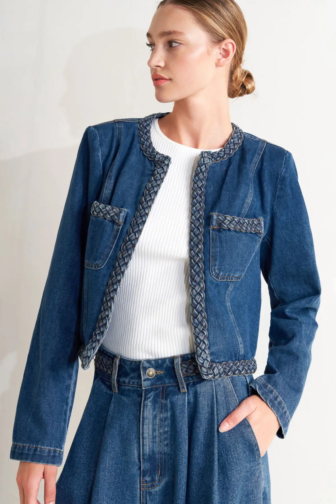 HERITAGE TWIST DENIM JACKET - JACKETS