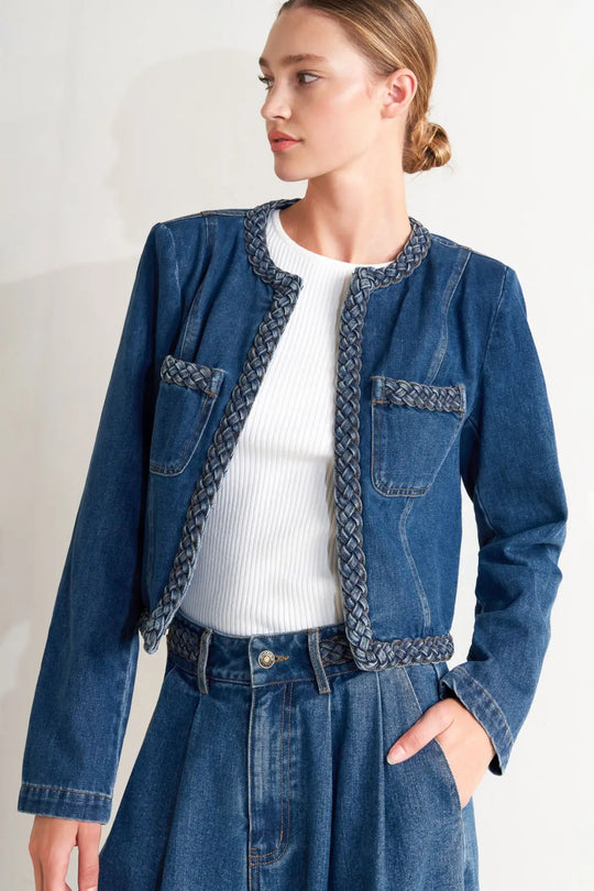 HERITAGE TWIST DENIM JACKET - JACKETS