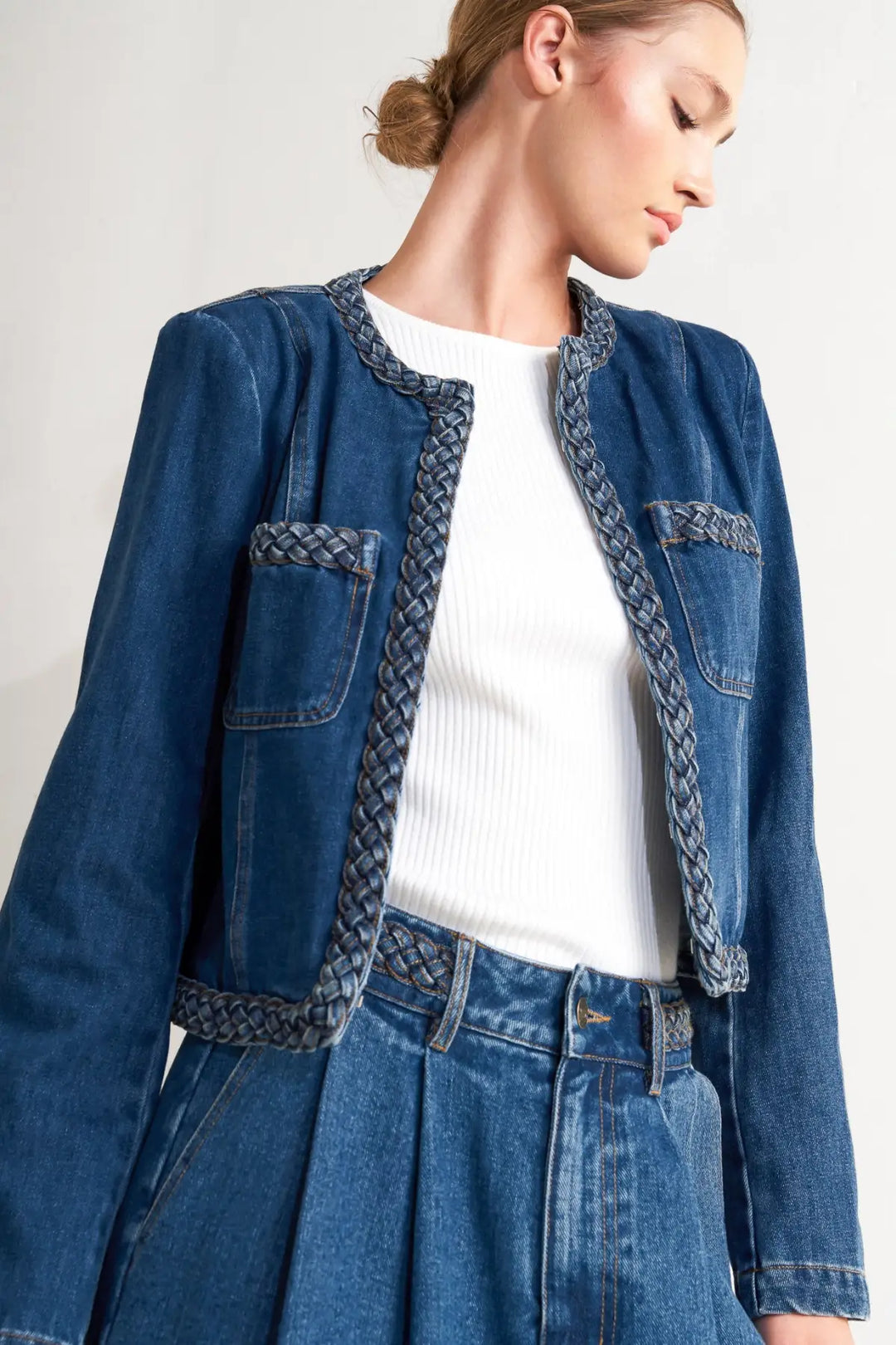 HERITAGE TWIST DENIM JACKET - JACKETS