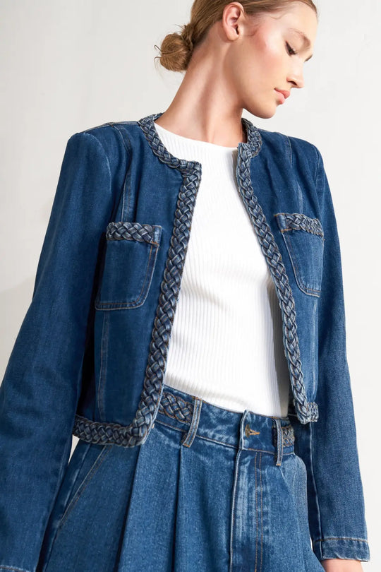 HERITAGE TWIST DENIM JACKET - JACKETS
