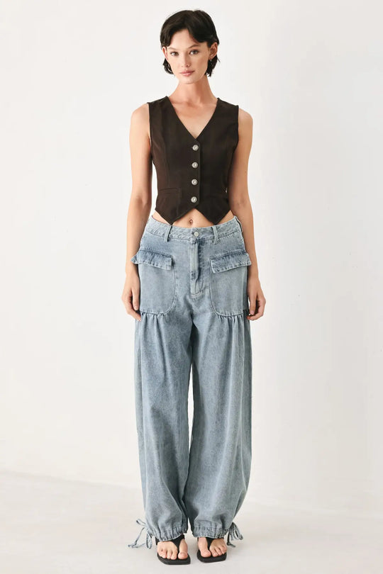 OUTLAW HEART WOVEN VEST - TOPS