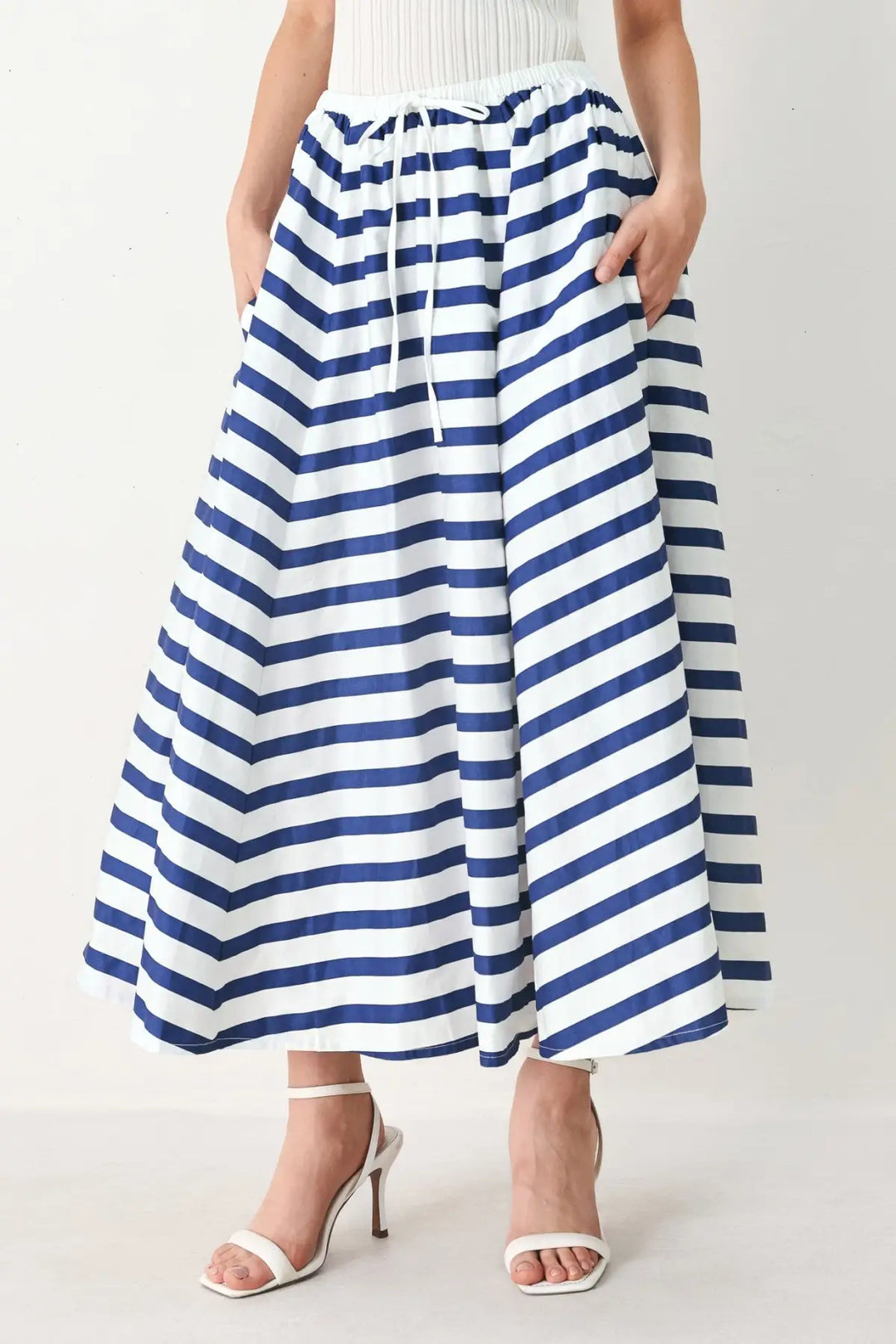NAUTICAL NIGHTS WOVEN FULL SKIRT - SKIRTS