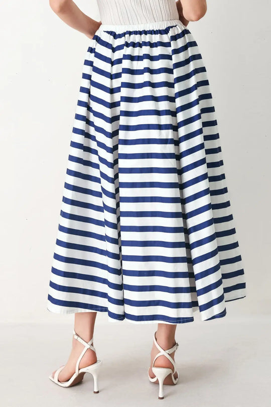 NAUTICAL NIGHTS WOVEN FULL SKIRT - SKIRTS