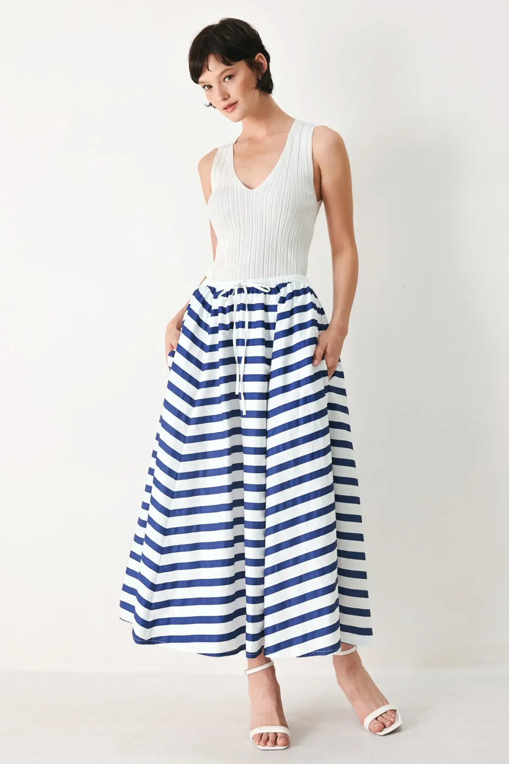 NAUTICAL NIGHTS WOVEN FULL SKIRT - SKIRTS