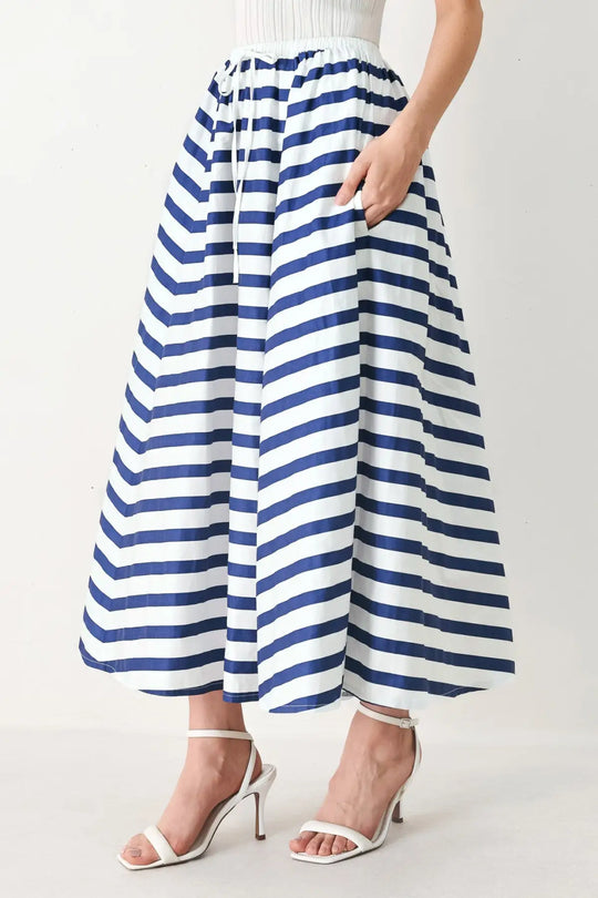 NAUTICAL NIGHTS WOVEN FULL SKIRT - SKIRTS