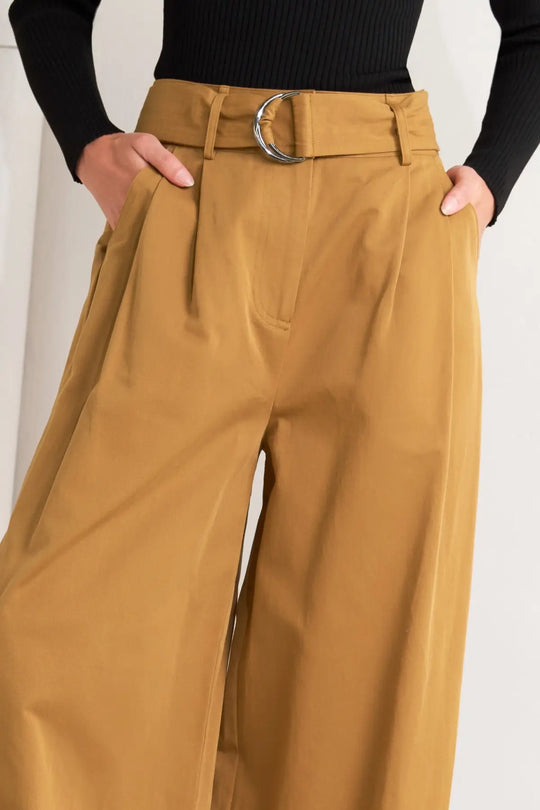 ELEGANCE UNVEILED WOVEN PANTS - PANTS