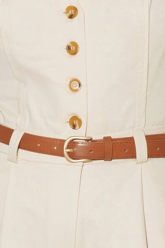 EVERYDAY ESSENTIAL WOVEN JUMPSUIT - JUMPSUIT