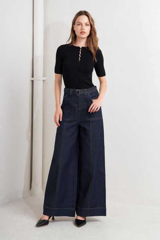 URBAN PANEL DENIM PANTS - MELISSA JEAN