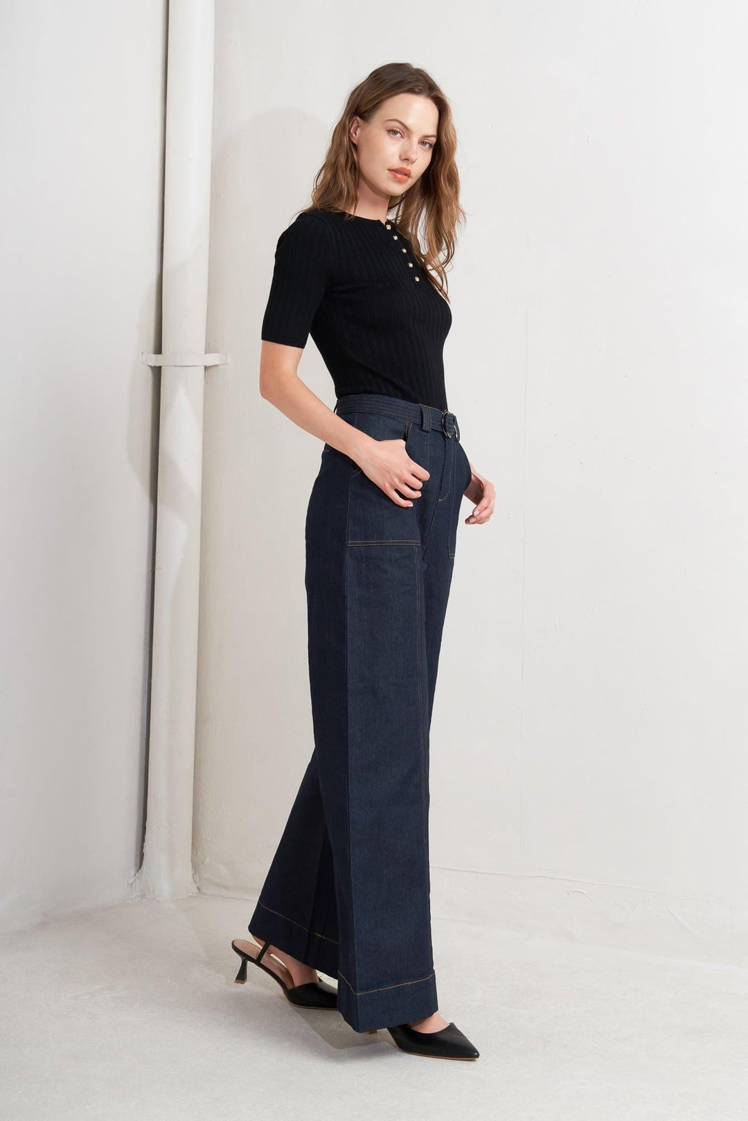 URBAN PANEL DENIM PANTS - MELISSA JEAN