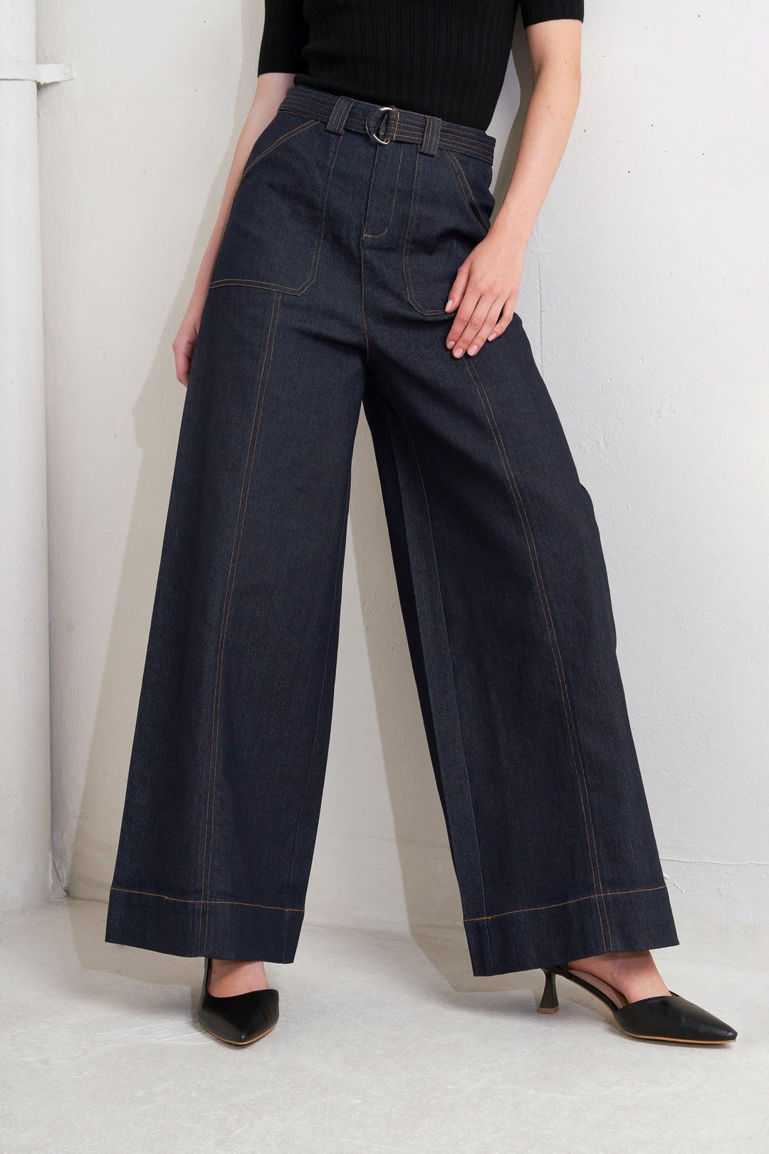 URBAN PANEL DENIM PANTS - MELISSA JEAN