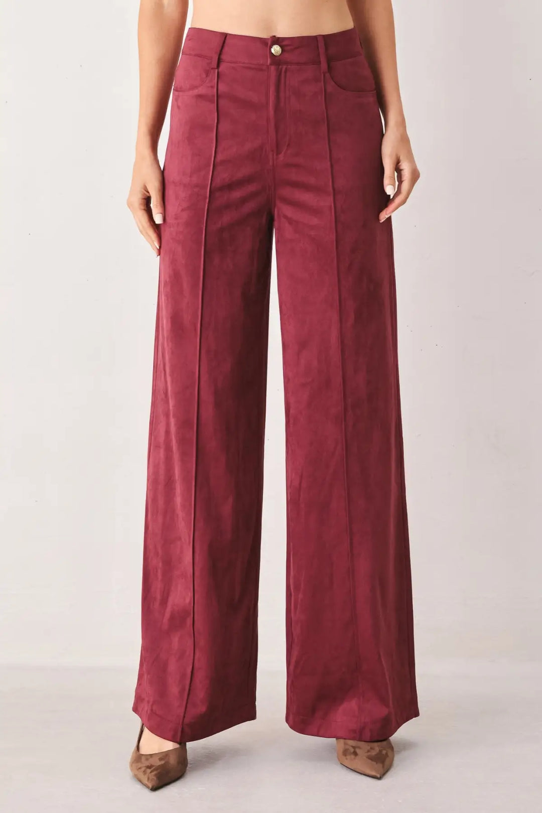 MIDNIGHT MESA STYLE FAUX SUEDE PANTS