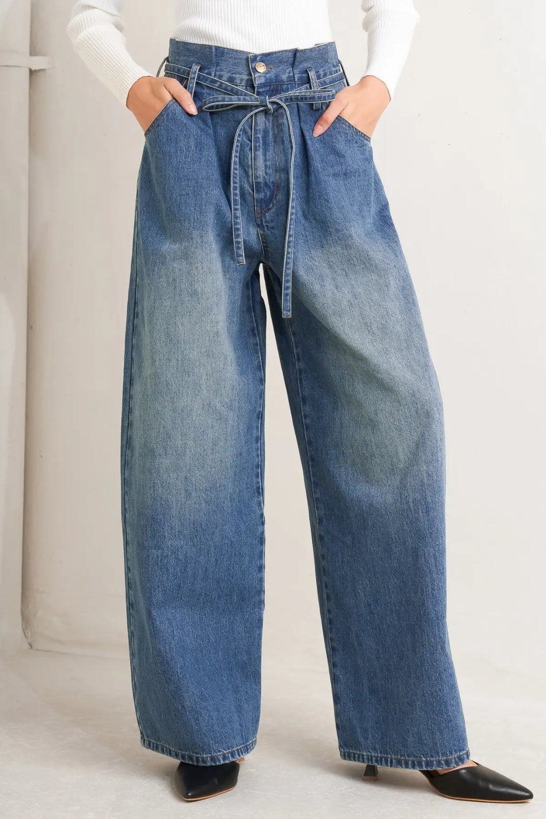 EVERYDAY CINCH DENIM PANTS - PANTS