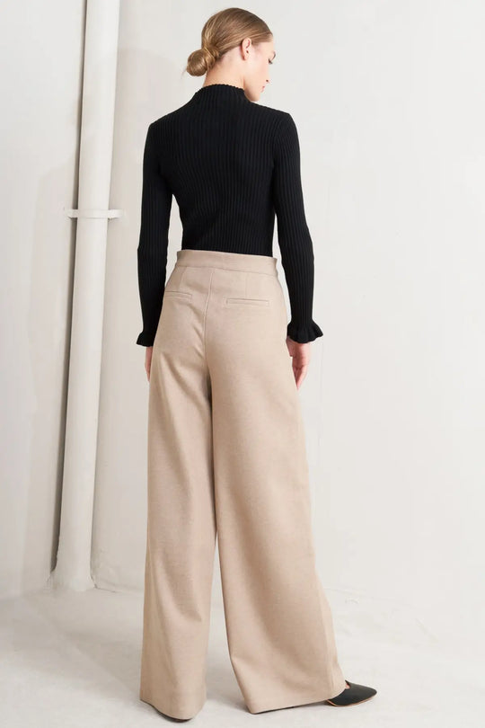 MODERN CORSET MOCHA KNIT PANTS - PANTS