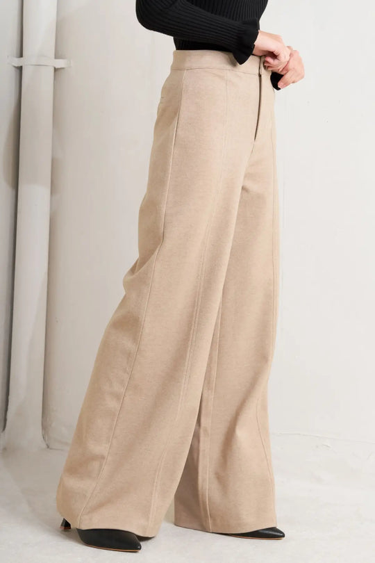 MODERN CORSET MOCHA KNIT PANTS - PANTS