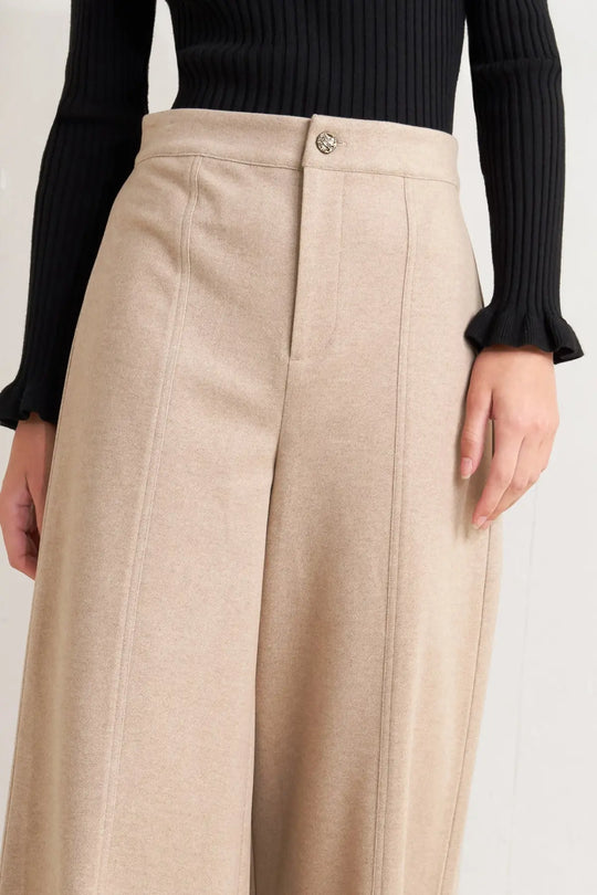 MODERN CORSET MOCHA KNIT PANTS - PANTS