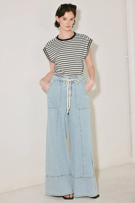 WEEKEND SOUNDTRACK DENIM PANTS - PANTS