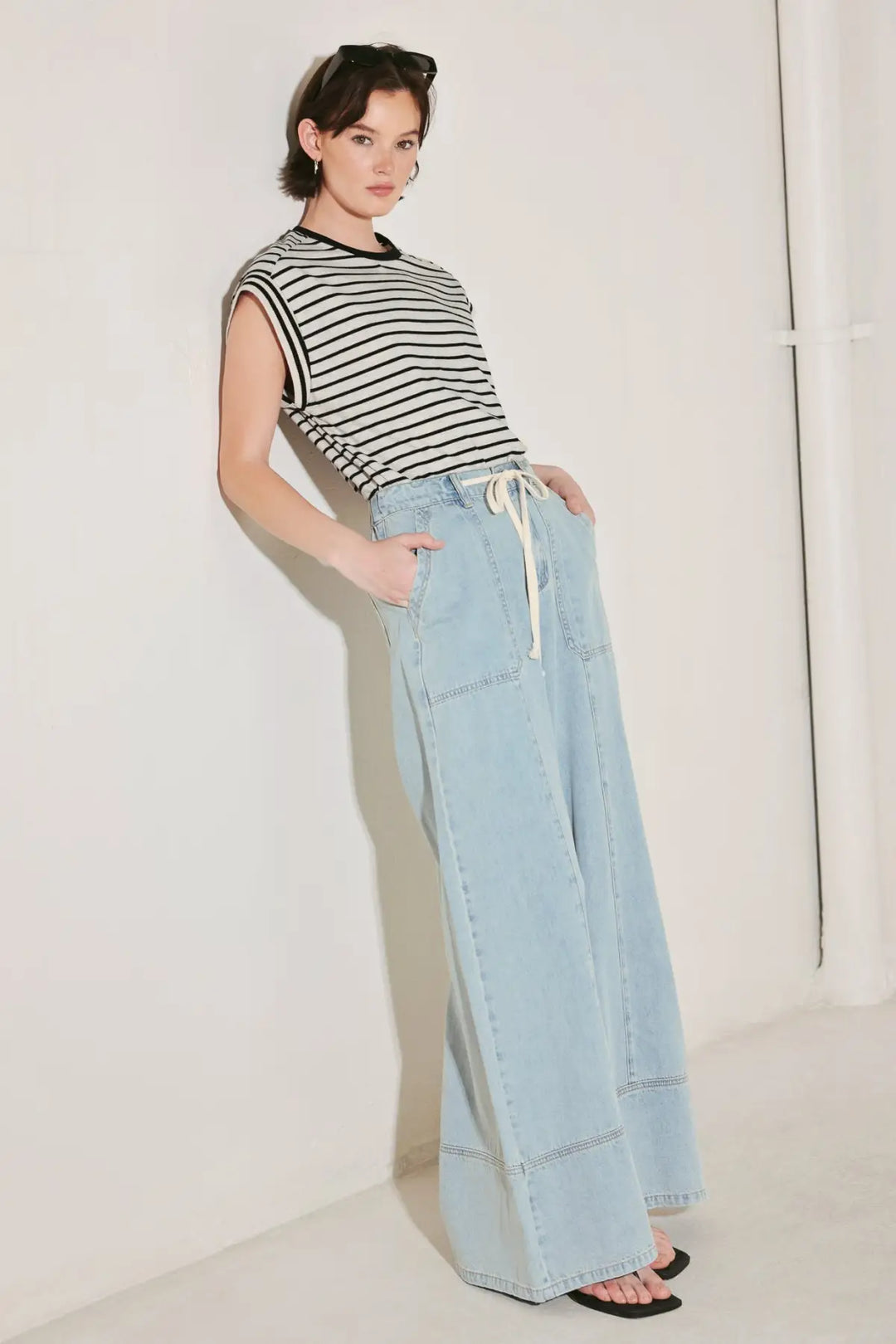 WEEKEND SOUNDTRACK DENIM PANTS - PANTS