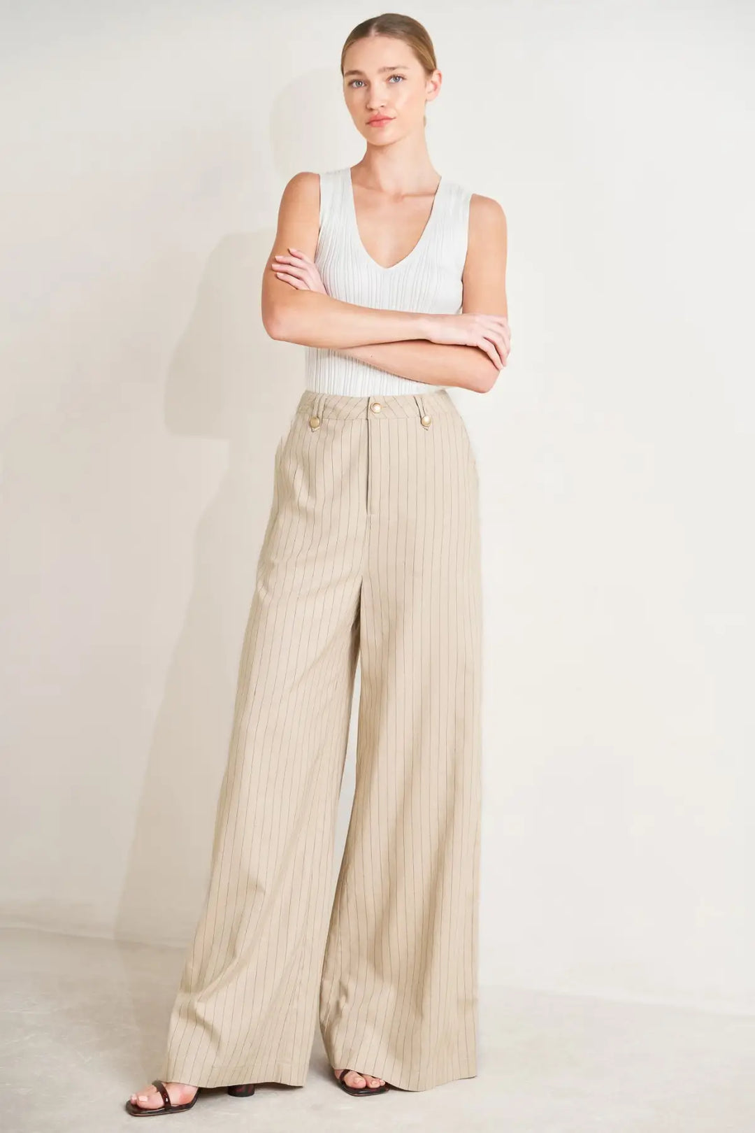 THE BOARDROOM EDIT WOVEN PANTS - PANTS