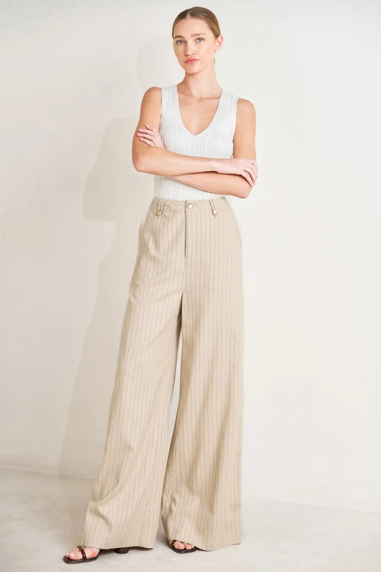 THE BOARDROOM EDIT WOVEN PANTS - PANTS
