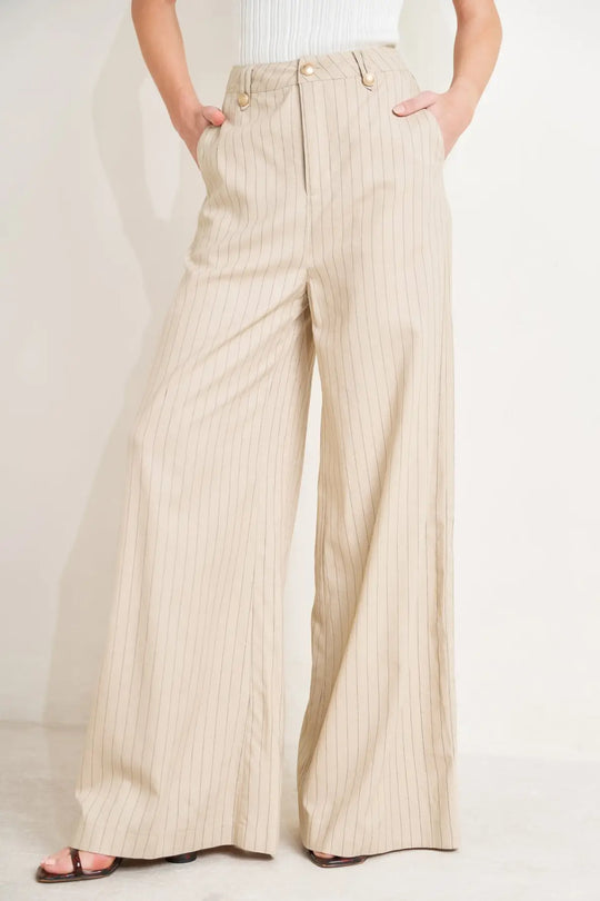 THE BOARDROOM EDIT WOVEN PANTS - PANTS