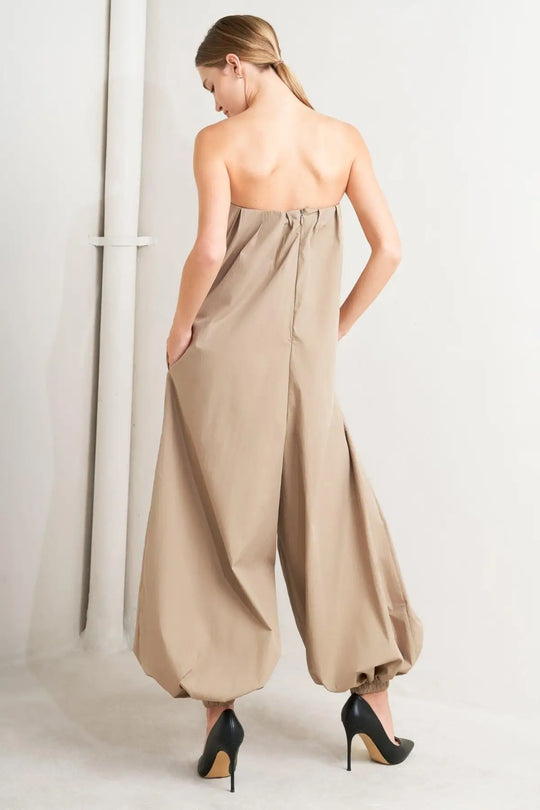 QUIET SENSUALITY WOVEN JUMPSUIT - JUMPSUIT