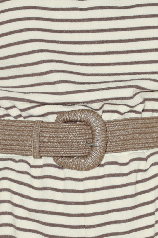 WEEKEND STRIPE KNIT ROMPER