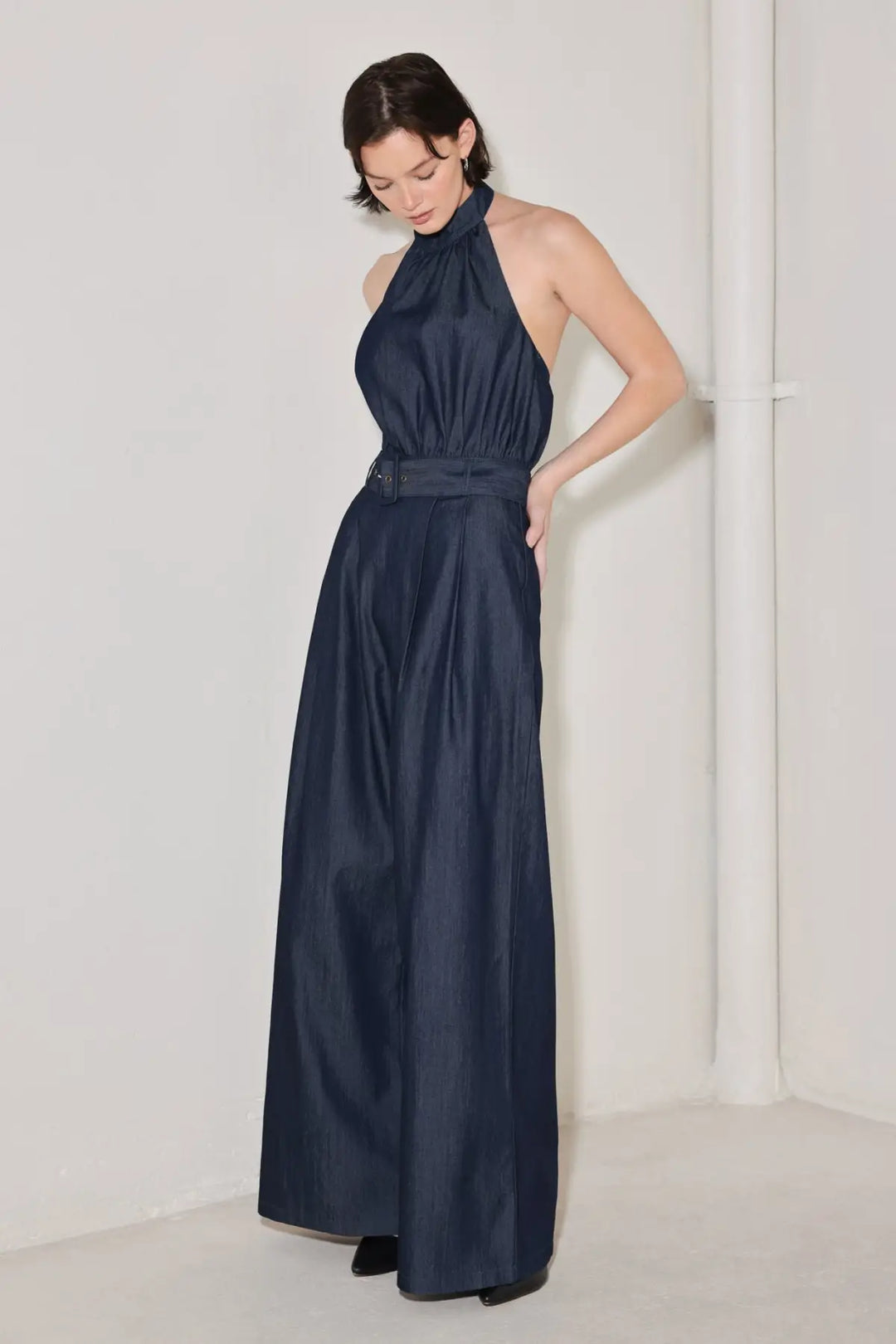 EVENING EDITION WOVEN JUMPSUIT - JUMPSUIT