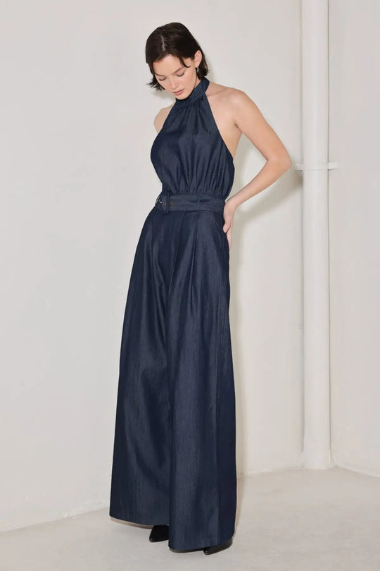 EVENING EDITION WOVEN JUMPSUIT - JUMPSUIT