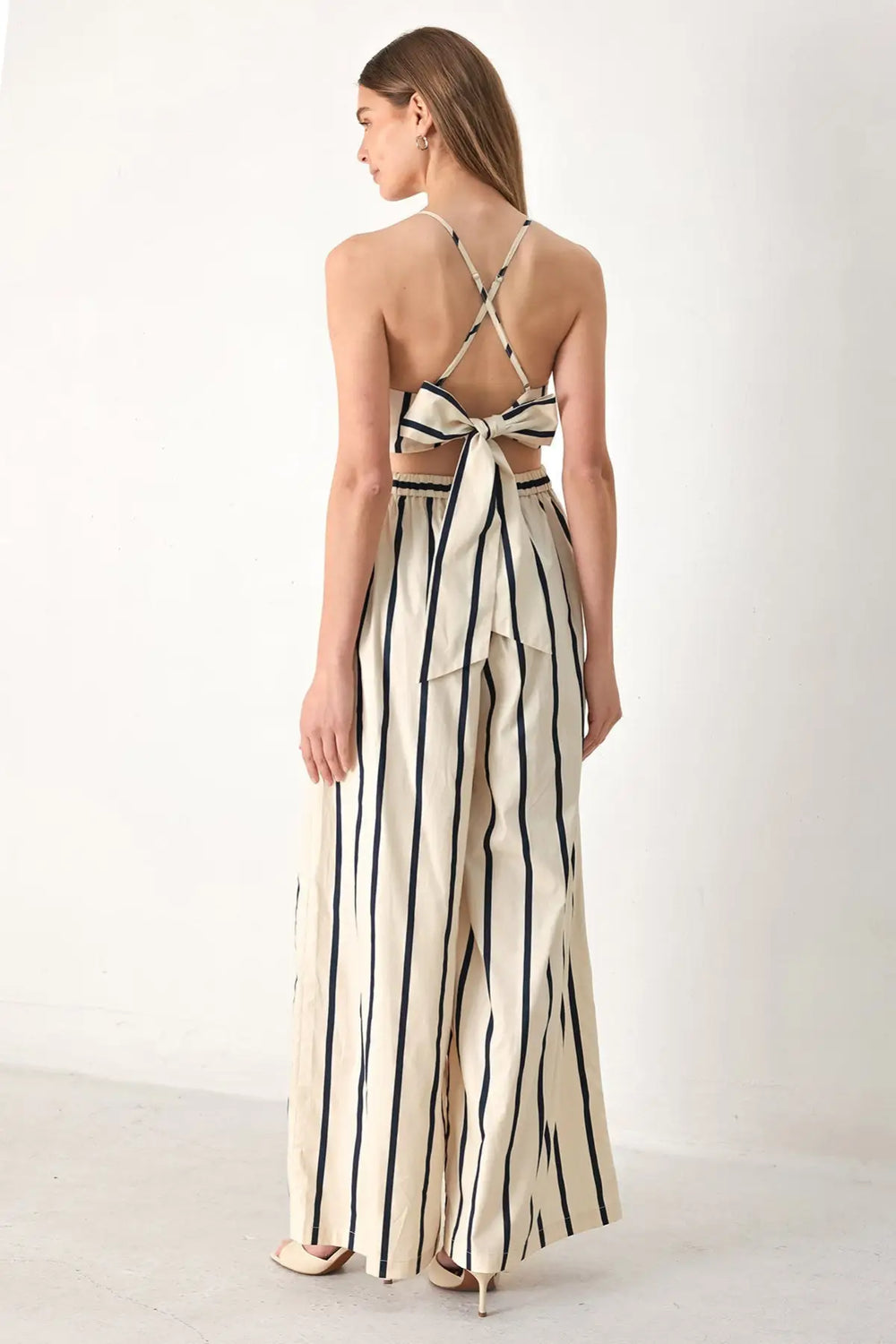 MONACO STRIPE WOVEN JUMPSUIT - JUMPSUIT