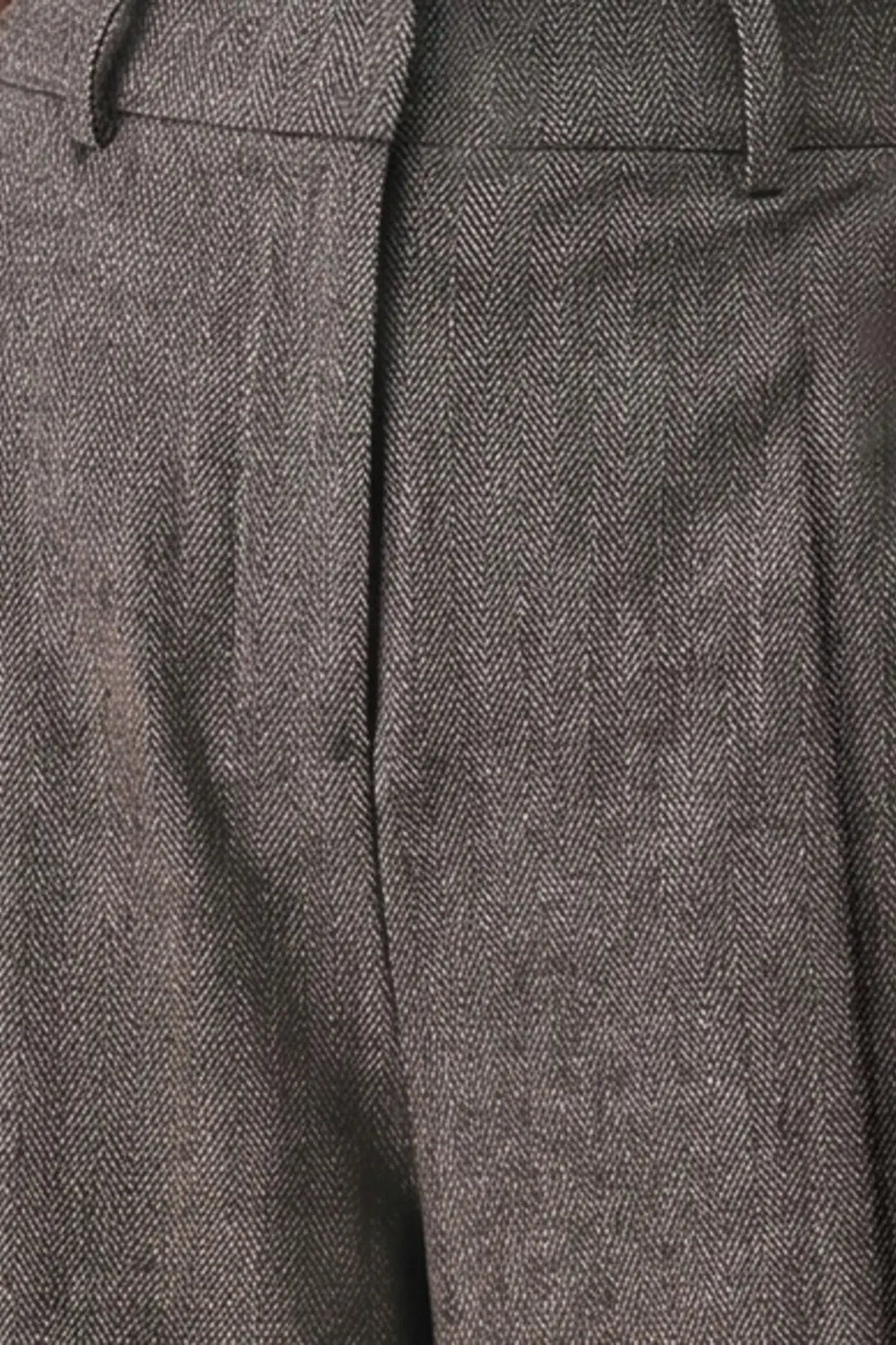 COCOA STRUCTURE BROWN WIDE-LEG PANTS