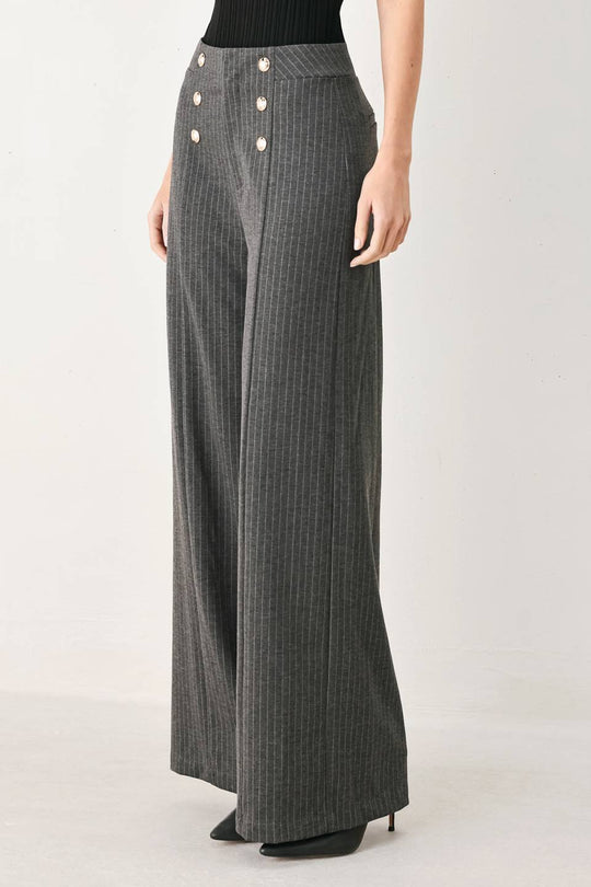 MODERN PINSTRIPE WOVEN PANTS