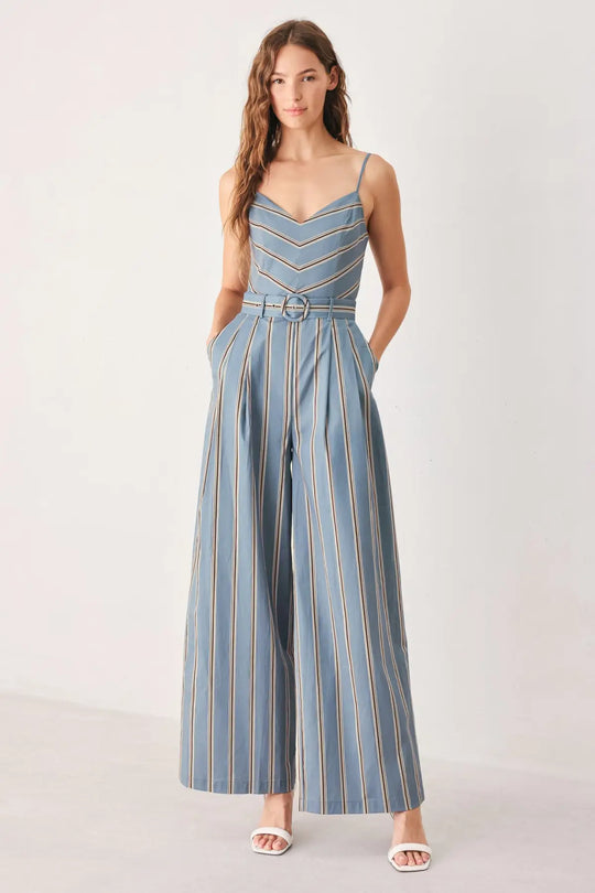 HAMPTON STRIPE WOVEN JUMPSUIT - JUMPSUIT