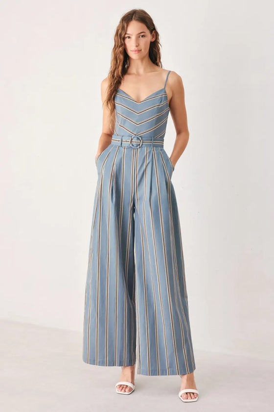 HAMPTON STRIPE WOVEN JUMPSUIT