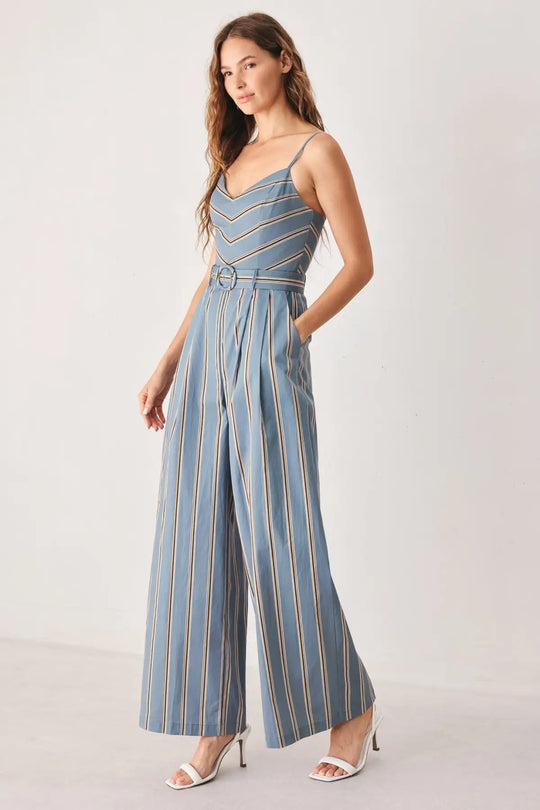 HAMPTON STRIPE WOVEN JUMPSUIT - JUMPSUIT