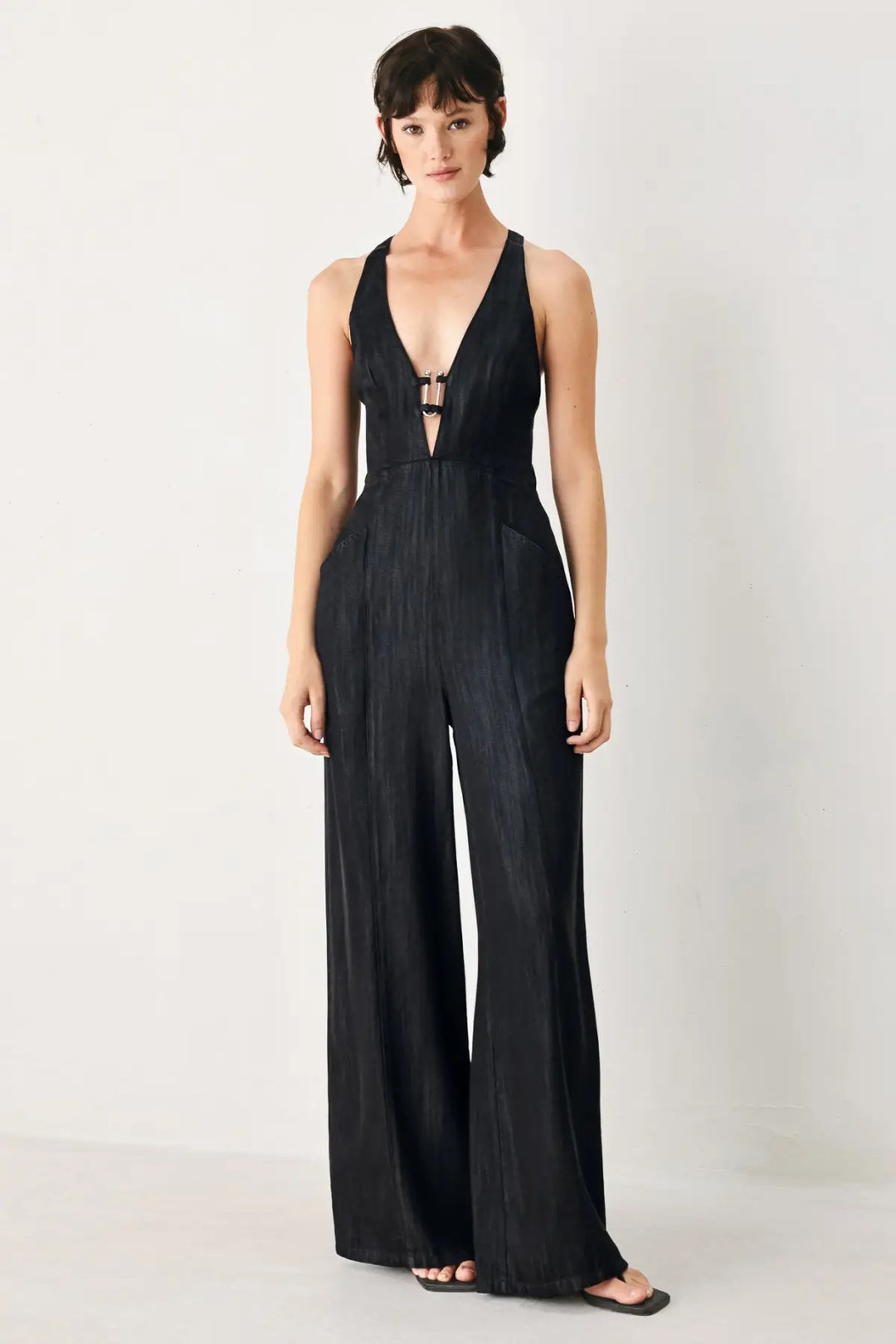 NOIR COAS WOVEN JUMPSUIT - JUMPSUIT