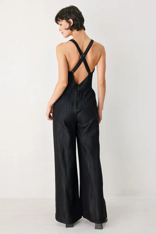 NOIR COAS WOVEN JUMPSUIT - JUMPSUIT