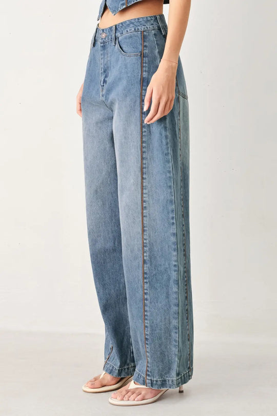 WESTERN MUSE DENIM BALLON PANTS - PANTS
