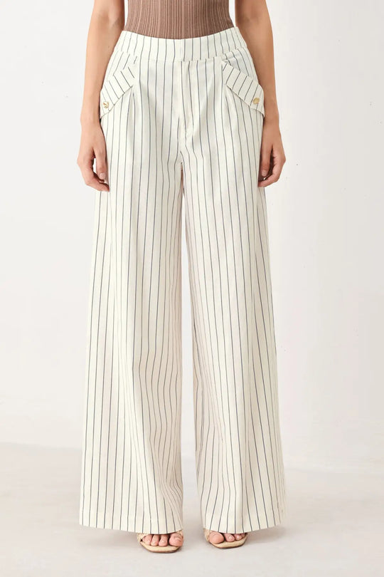 SUTTON STRIPE WOVEN PANTS - PANTS
