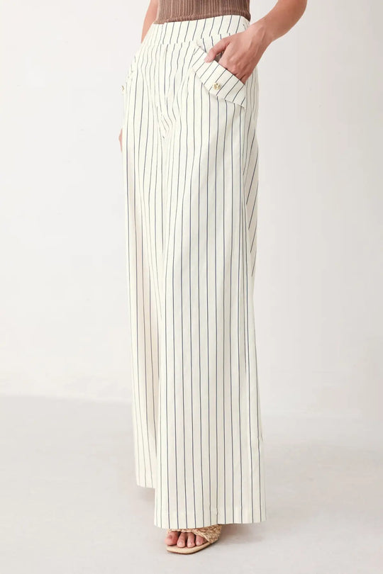 SUTTON STRIPE WOVEN PANTS - PANTS