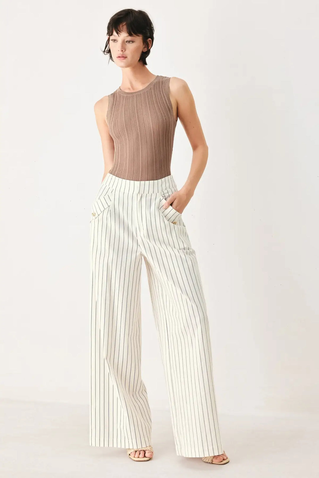 SUTTON STRIPE WOVEN PANTS - PANTS