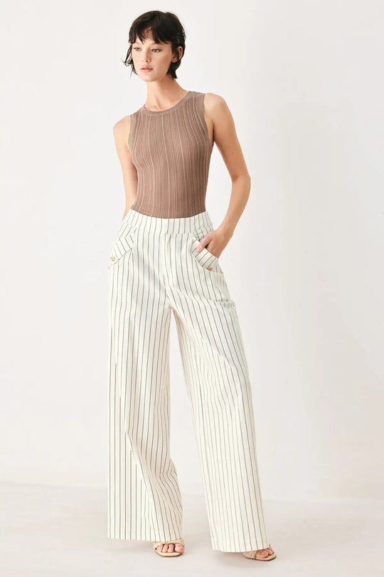 SUTTON STRIPE WOVEN PANTS - PANTS