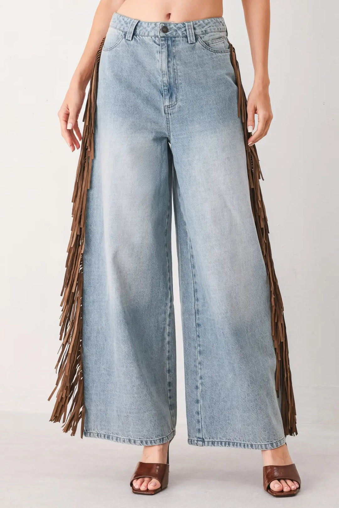 NASHVILLE SIDE WASHED DENIM PANTS - PANTS