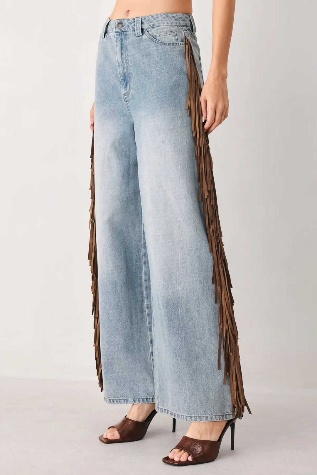 NASHVILLE SIDE WASHED DENIM PANTS - PANTS